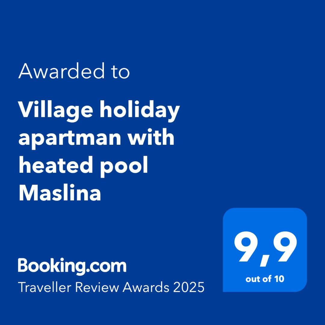 Village Holiday Apartman With Heated Pool Maslina Kostanje Exterior foto